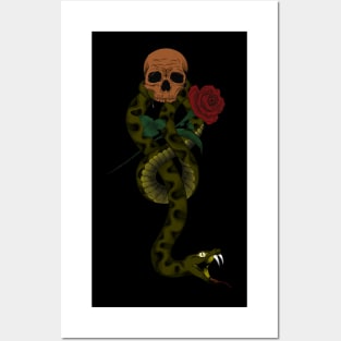 Rose Snake Posters and Art